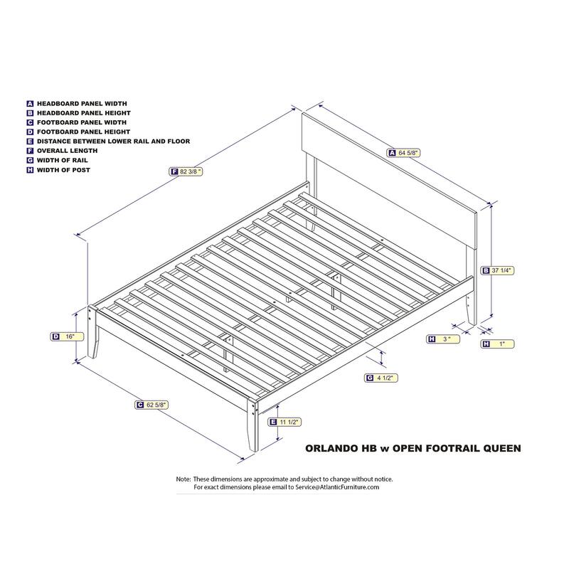 Victorian Platform Bed - Queen Size, Hardwood Frame, Modern Design, Low Profile, Durable Bed Frame