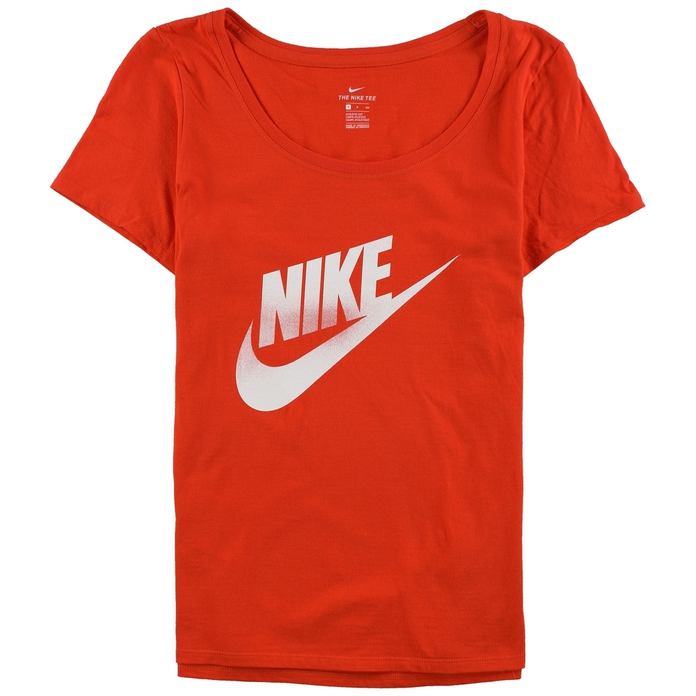 orange nike shirt women