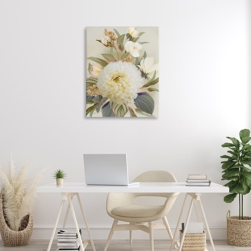 Stupell Elegant Dahlia Bundle Canvas Wall Art Design By House Fenway