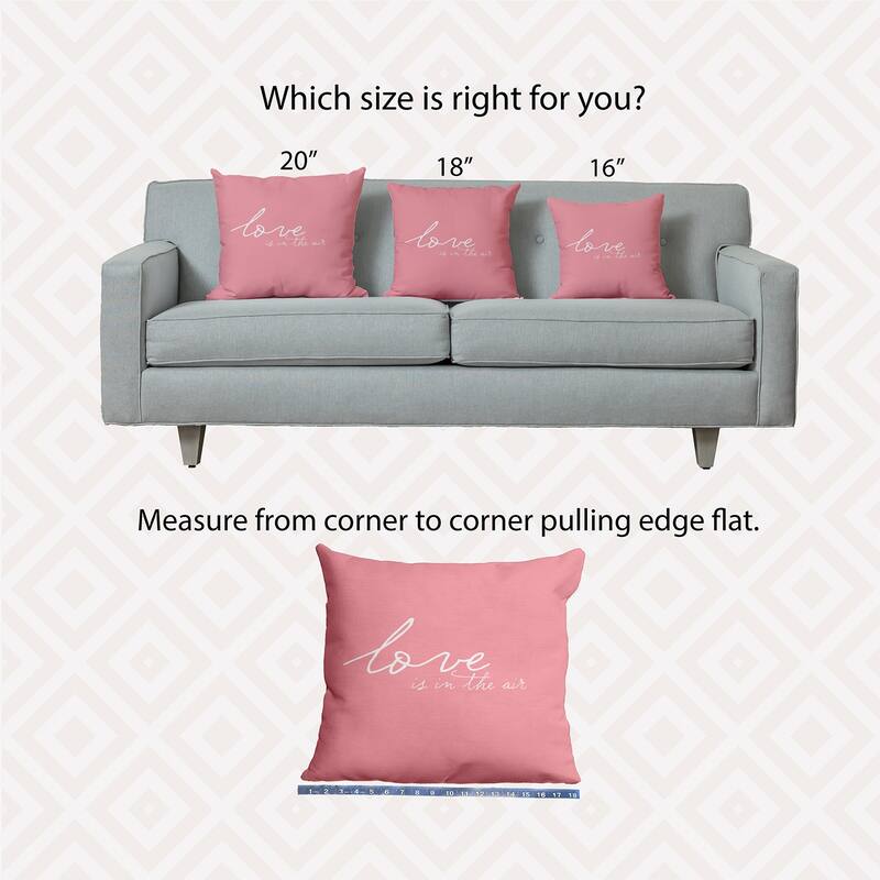 Love in the Air Valentine's Day Decorative Indoor Pillow
