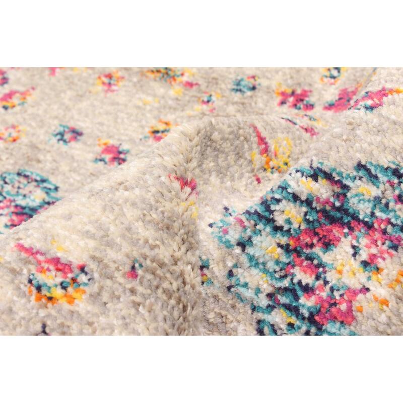 ECARPETGALLERY Machine Made Daria Grey Area Rug