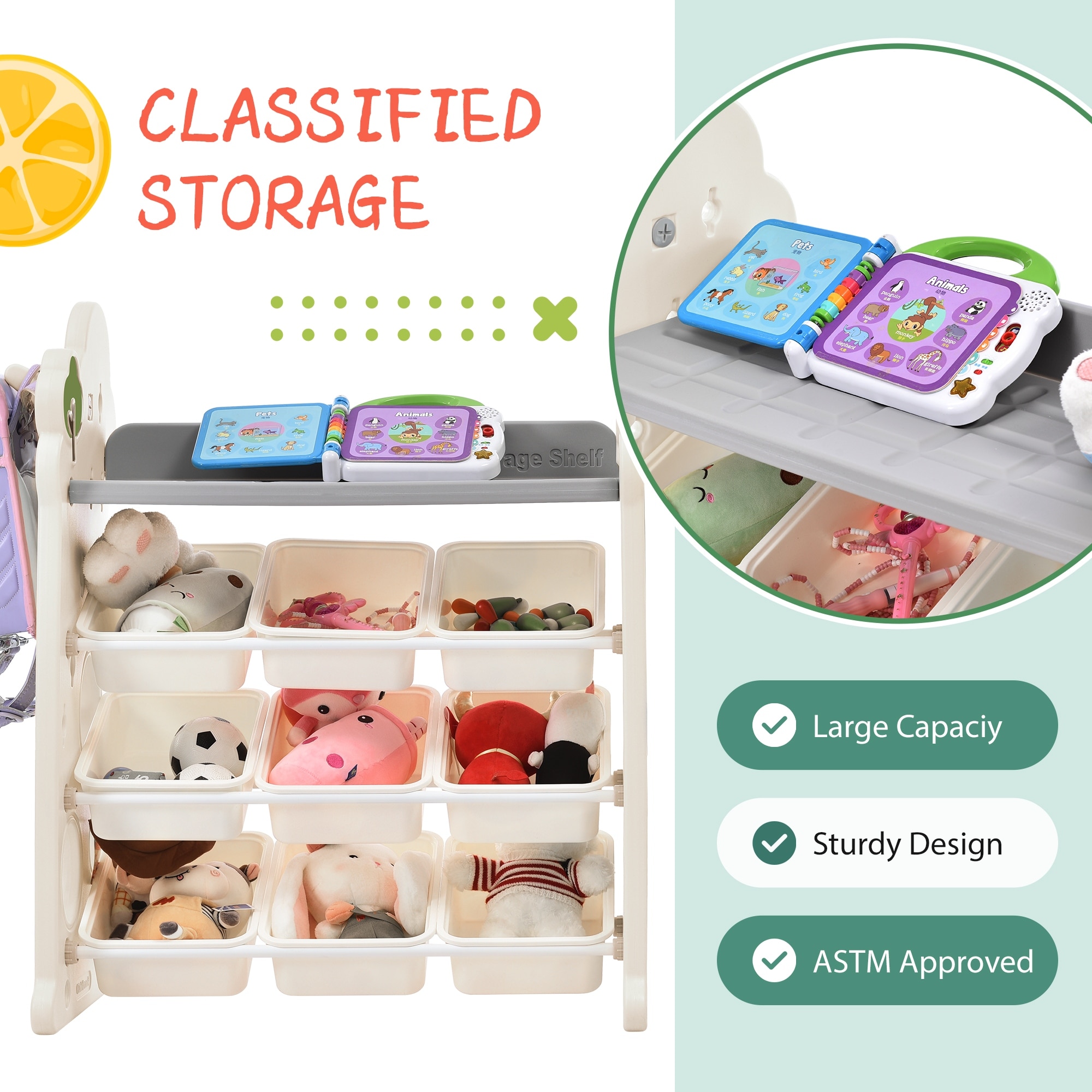 Toy storage sales set
