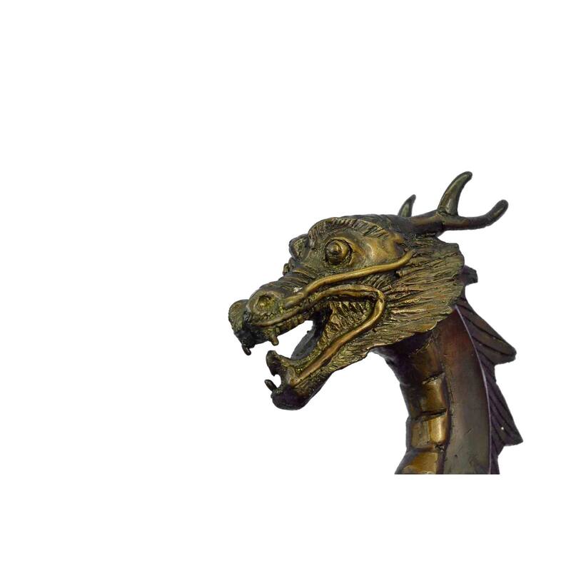 Original Limited Edition Signed Dragon By Thomas Bronze Sculpture Marble Statue