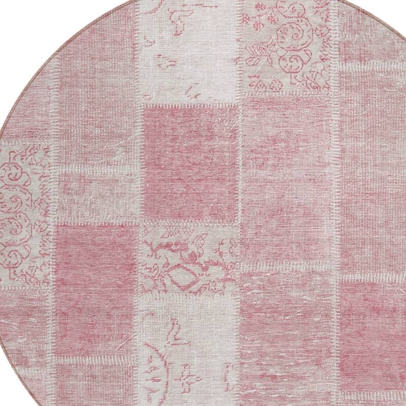 HomeRoots Patchwork Traditional Rectangle Outdoor Rug