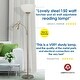 preview thumbnail 5 of 7, Brushed Nickel Floor Lamp With Side Reading Light