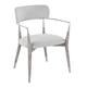 Option Light Grey Fabric/Grey Brushed Wood/Silver