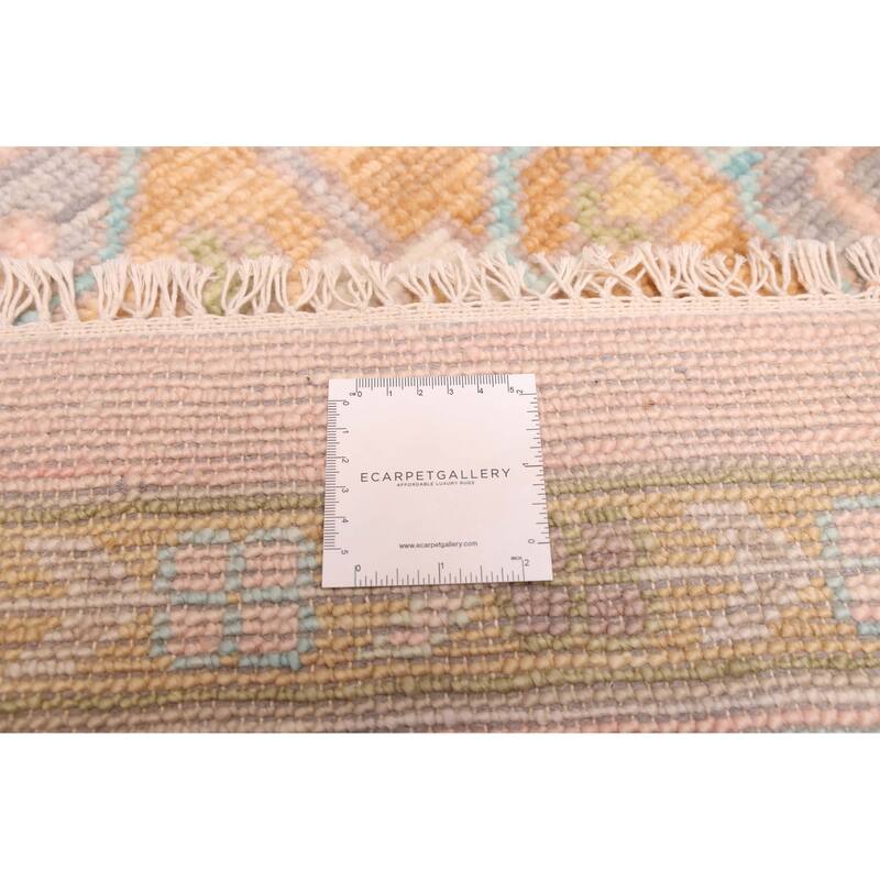 ECARPETGALLERY Hand-knotted Modern Oushak Pink Wool Rug - 10'3 x 14'3