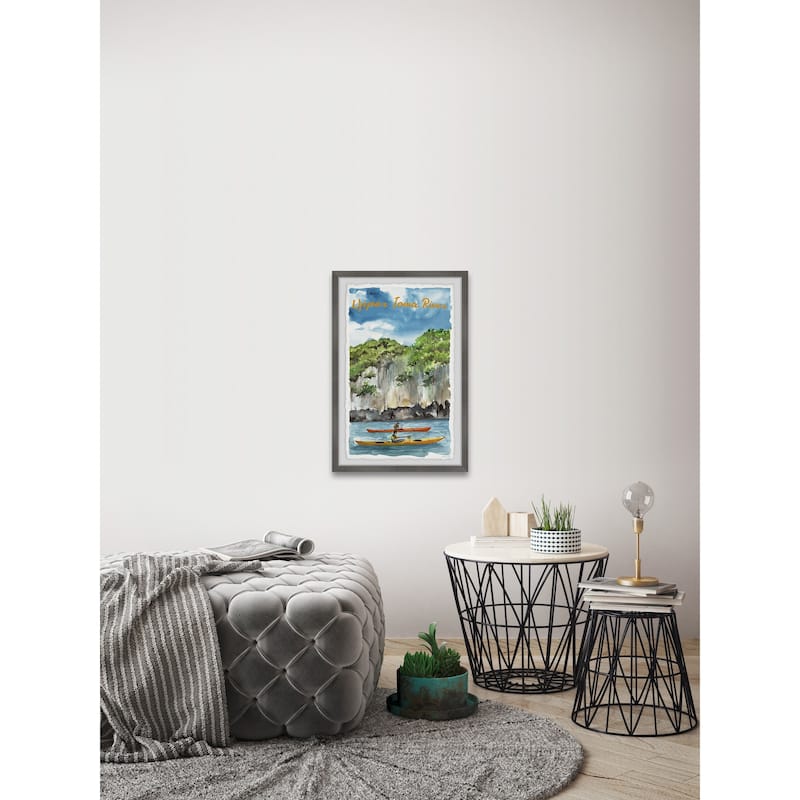 'Upper Iowa River' Framed Painting Print