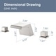preview thumbnail 23 of 26, Double Handle Waterfall Bathroom Tub Faucet