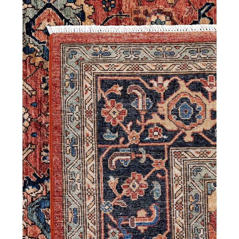 Serapi One-of-a-Kind Hand-Knotted Area Rug - Red - 9' 3" x 11' 10"