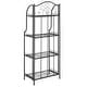 preview thumbnail 49 of 53, SAFAVIEH Amaris Victorian Wrought Iron 4-Tier Outdoor Bakers Rack. - 25" W x 15" D x 63" H