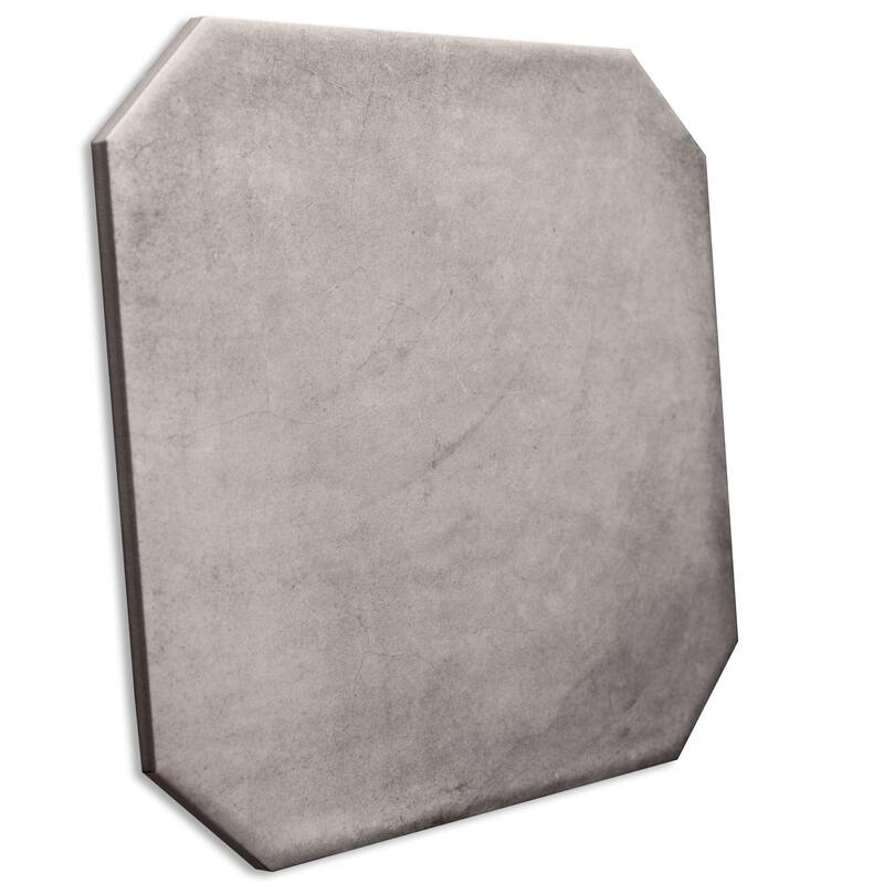 Merola Tile Laverton Octagon Gris with Taco Natural 7-7/8" x 7-7/8" Porcelain Floor and Wall Tile