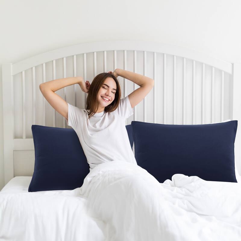 1800 Microfiber Breathable Zippered Pillowcases Set of 2,