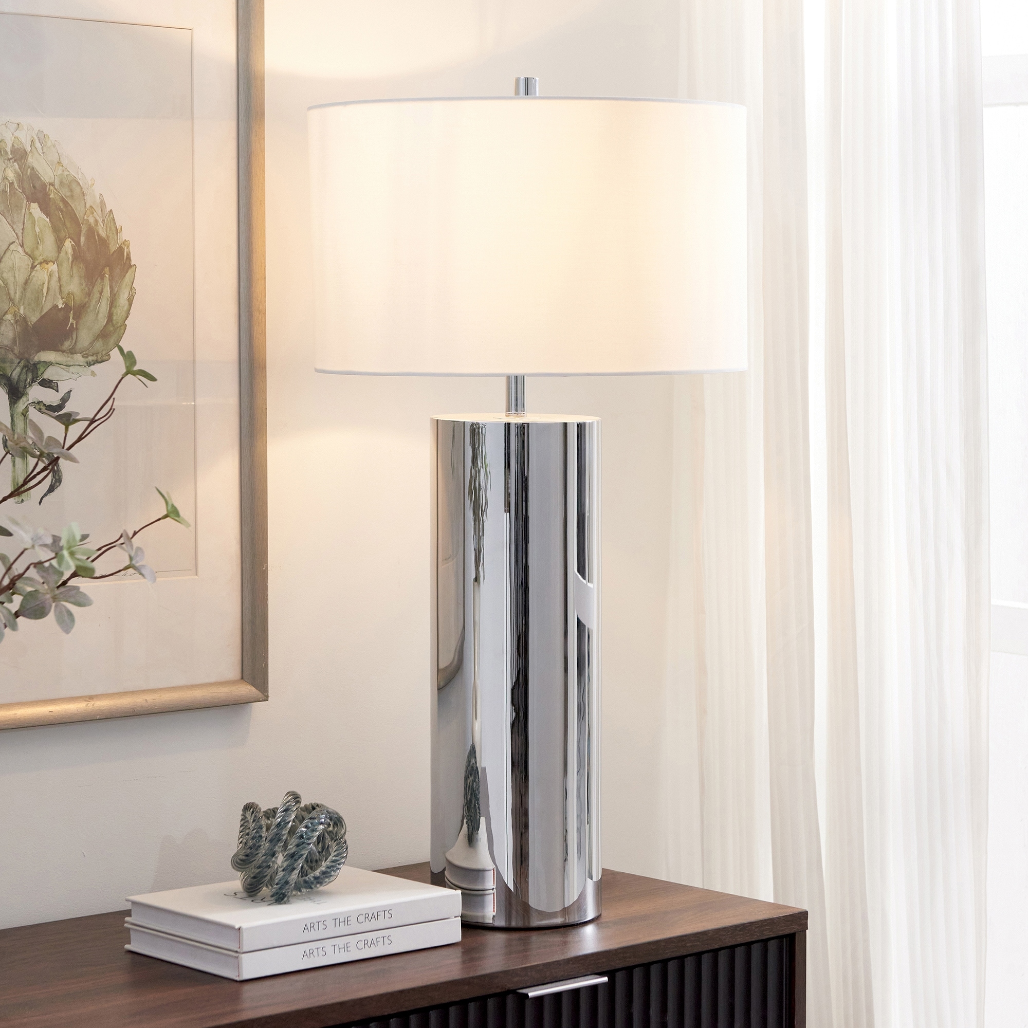 York 29.5" Tall Table Lamp with Fabric Shade