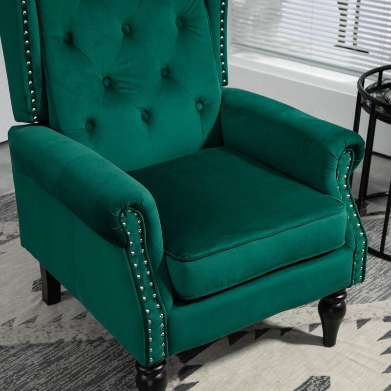 Mid Century Nailhead Decorative Armchair
