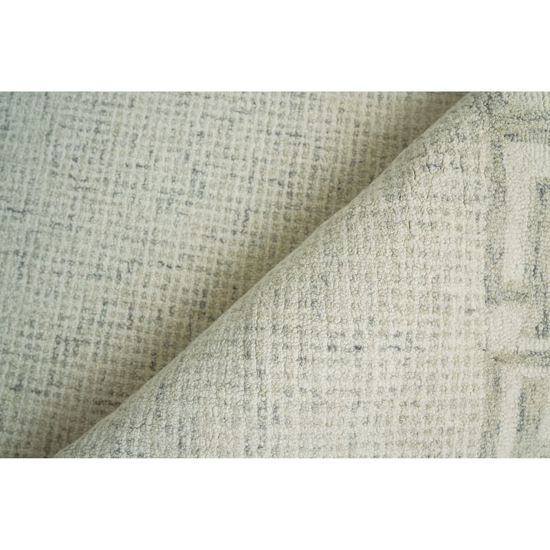 EXQUISITE RUGS Caprice Hand-tufted New Zealand Wool Taupe/Ivory Area Rug.