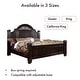 preview thumbnail 3 of 26, Vame Traditional Walnut Solid Wood 3-Piece Poster Bedroom Set by Furniture of America