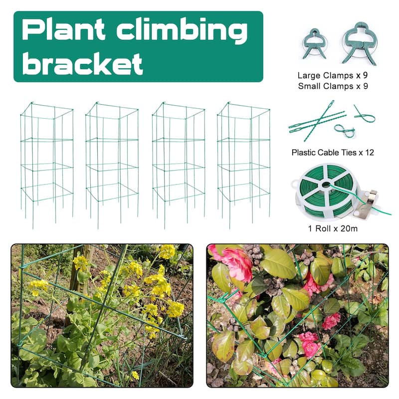 Foldable Cucumber Trellis, Outdoor Garden Trellis for Climbing Plants