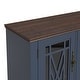 preview thumbnail 33 of 34, 63" Vintage Style Wood Kitchen Accent Buffet Sideboard Cabinet - 63" in Width