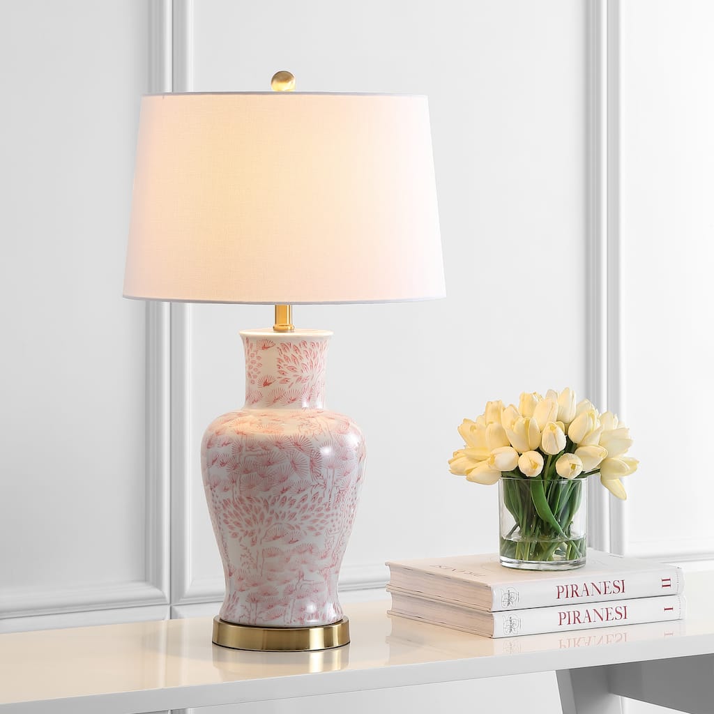 SAFAVIEH Lighting Hiltraut 28" LED Table Lamp (Set of 2) - 16"x16"x28" - 16Wx16Dx28H