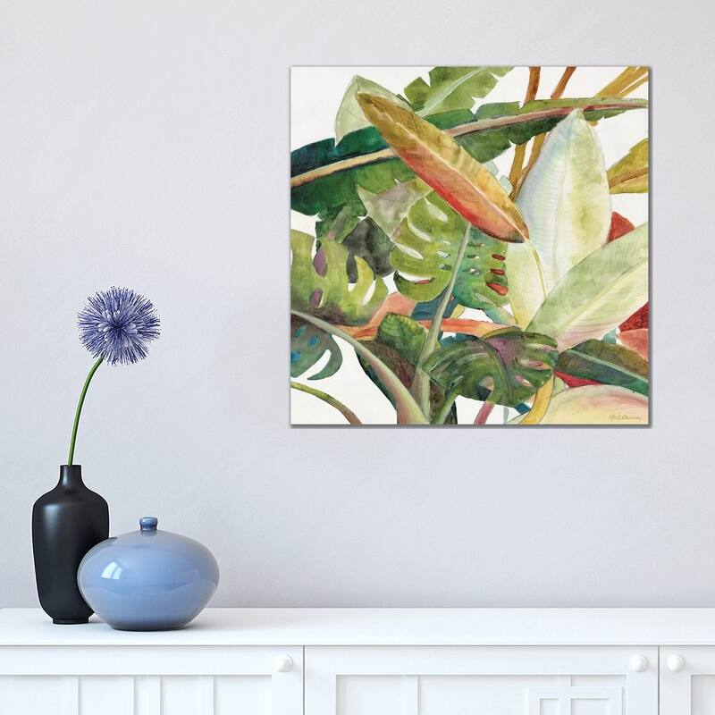 iCanvas "Tropical Lush Garden Square II" by Marie Elaine Cusson Canvas Print - 18x18x1.5