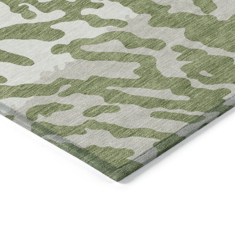 HomeRoots Animal Print Transitional Rectangle Outdoor Rug
