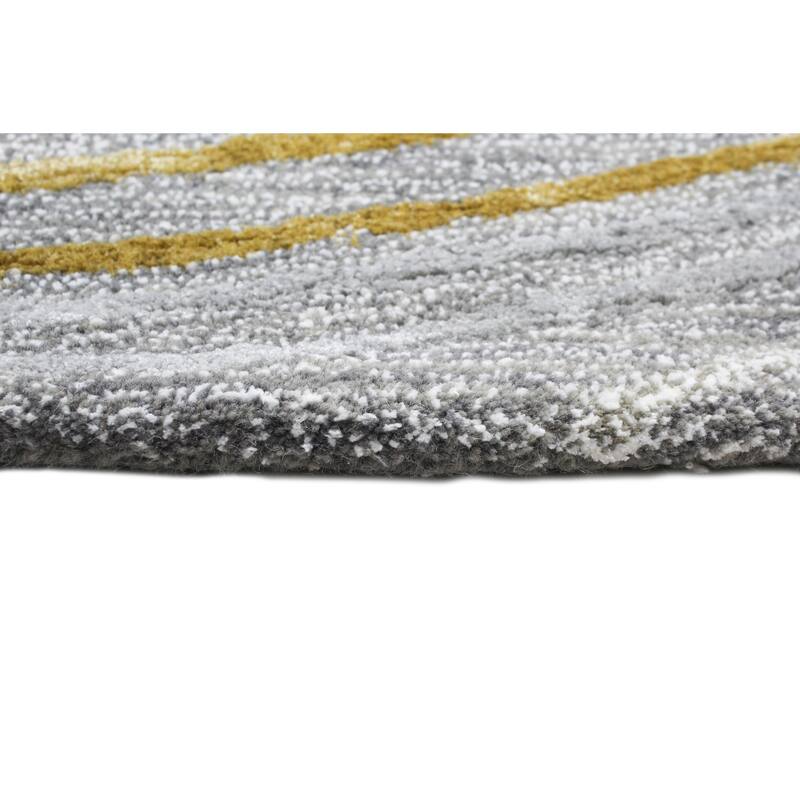 Bashian Makai Grey Contemporary Area Rug
