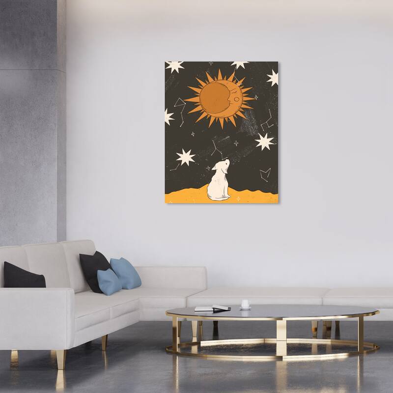 Wynwood Studio Canvas Astronomy and Space Looking at the Constellations Black Wall Art Canvas Print - 30 x 36