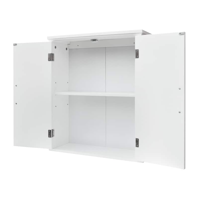 Teamson Home Newport Removable Two-Door Wall Cabinet - 20.0" L x 7.01" W x 24.02" H