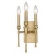 preview thumbnail 7 of 6, Golden Lighting 3509-WSC Landon 3 Light 13" Tall Wall Sconce