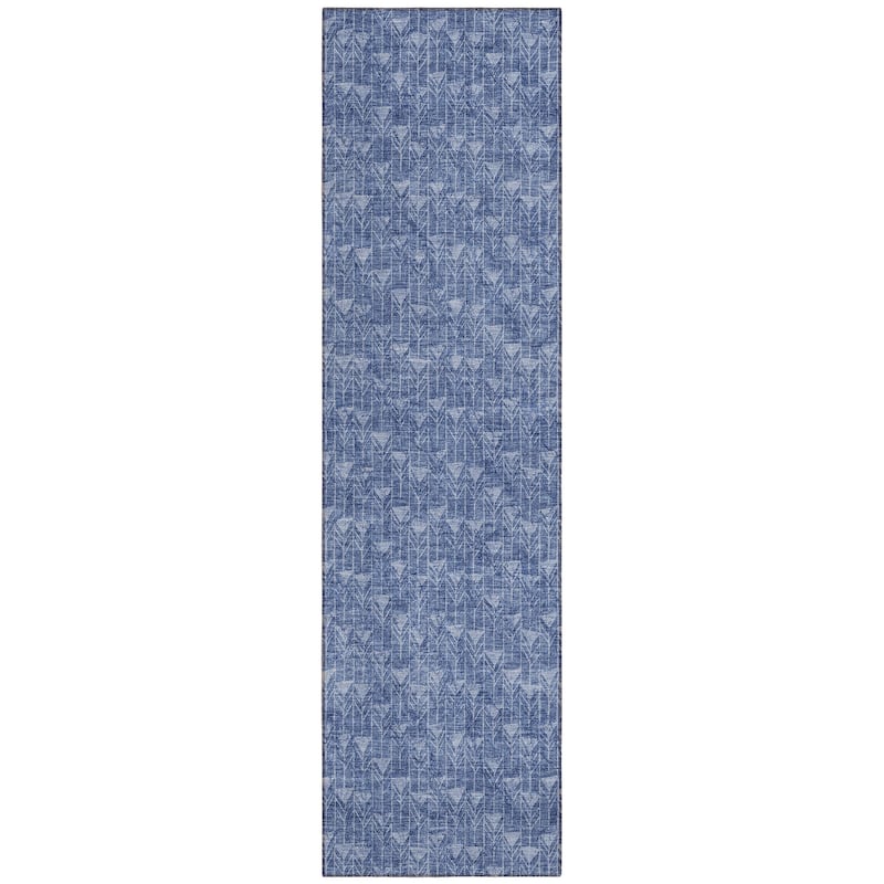 Machine Washable Indoor/ Outdoor Arrows Chantille Rug