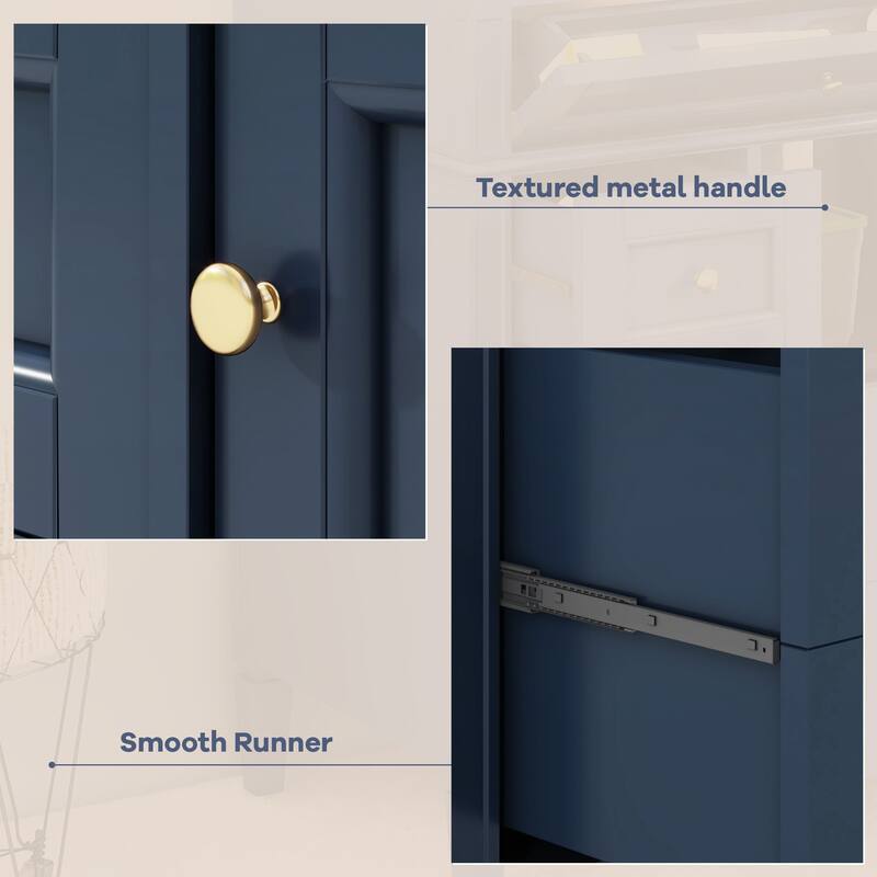 30'' Freestanding Bathroom Vanity with White Integrated Ceramic Sink - 30'' x 18.3'' x 33.8''