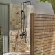 preview thumbnail 6 of 58, Outdoor 10 Inch Round Rain Shower Set with Handheld Shower (Adjustable Slider)