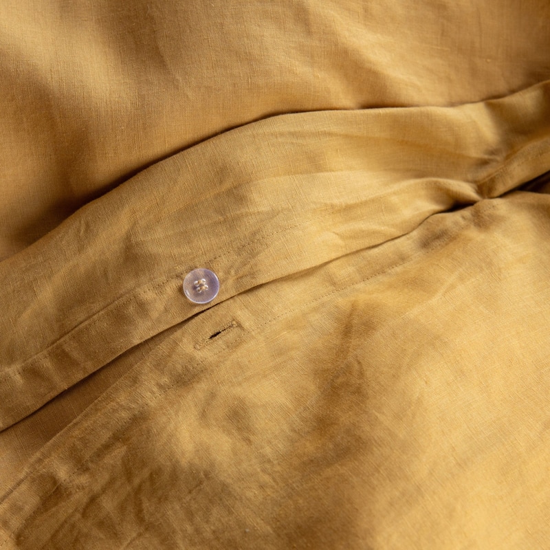 100% French Linen Duvet Cover & Sham Set by BOKSER HOME