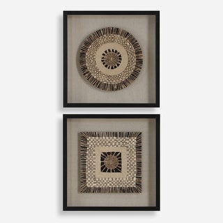 Uttermost 04367 Intertwine 24" x 24" Framed Shadow Boxes - Set of 2
