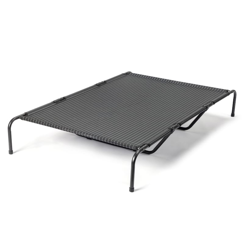Large Elevated Dog Bed with Powder Coated Steel Frame Suitable for Large Dogs - 60"D x 37"W x 9"H
