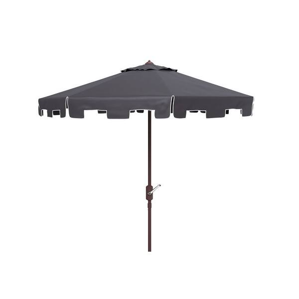 Shop Safavieh Outdoor Living Zimmerman 11ft Round Market Umbrella Overstock 29848230