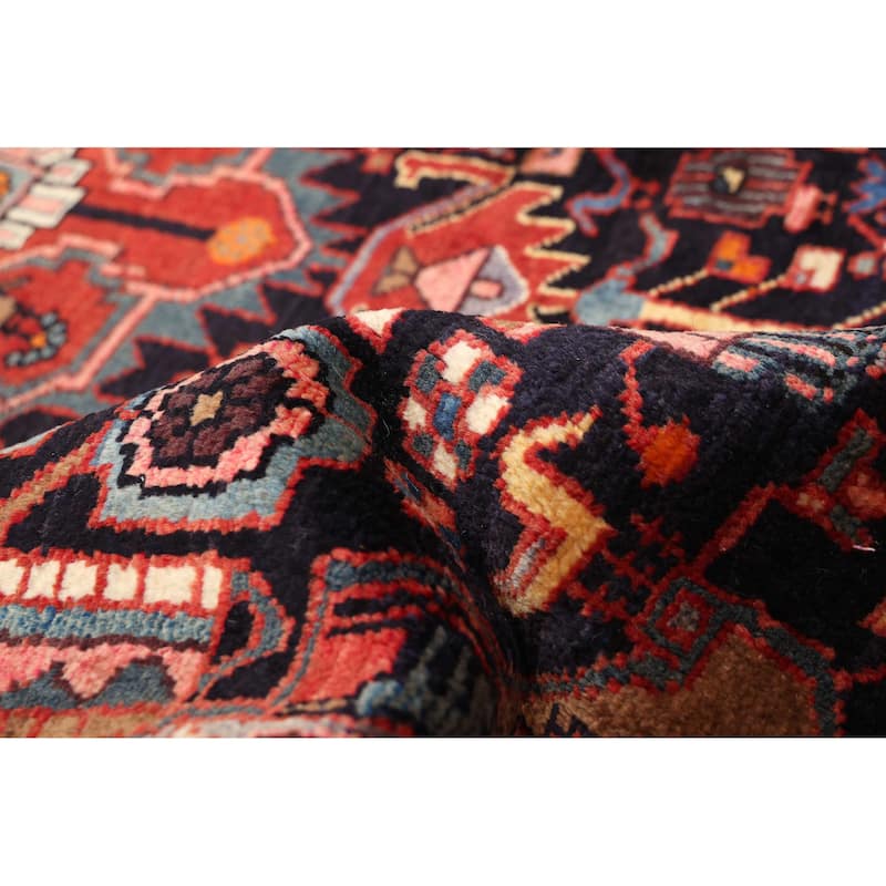 ECARPETGALLERY Hand-knotted Anatolian Vintage Dark Navy Wool Rug - 4'10 x 8'4