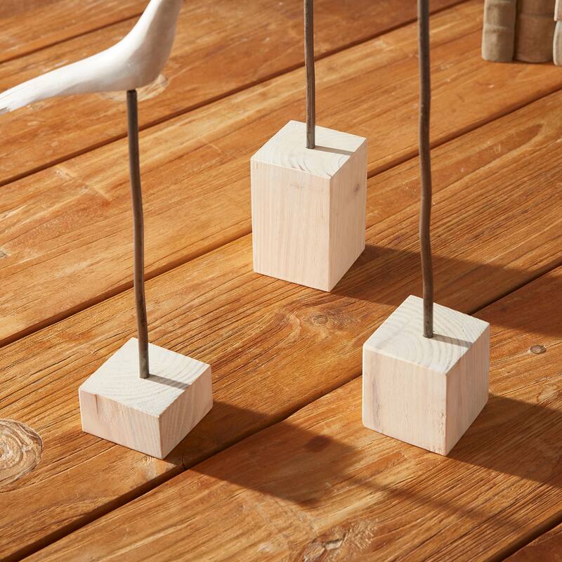 The Flock, Set Of 3 Whitewash