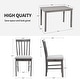 preview thumbnail 6 of 12, Compact 5 Piece Dining Set for Small Spaces(42" Table and Upholstered Chairs)