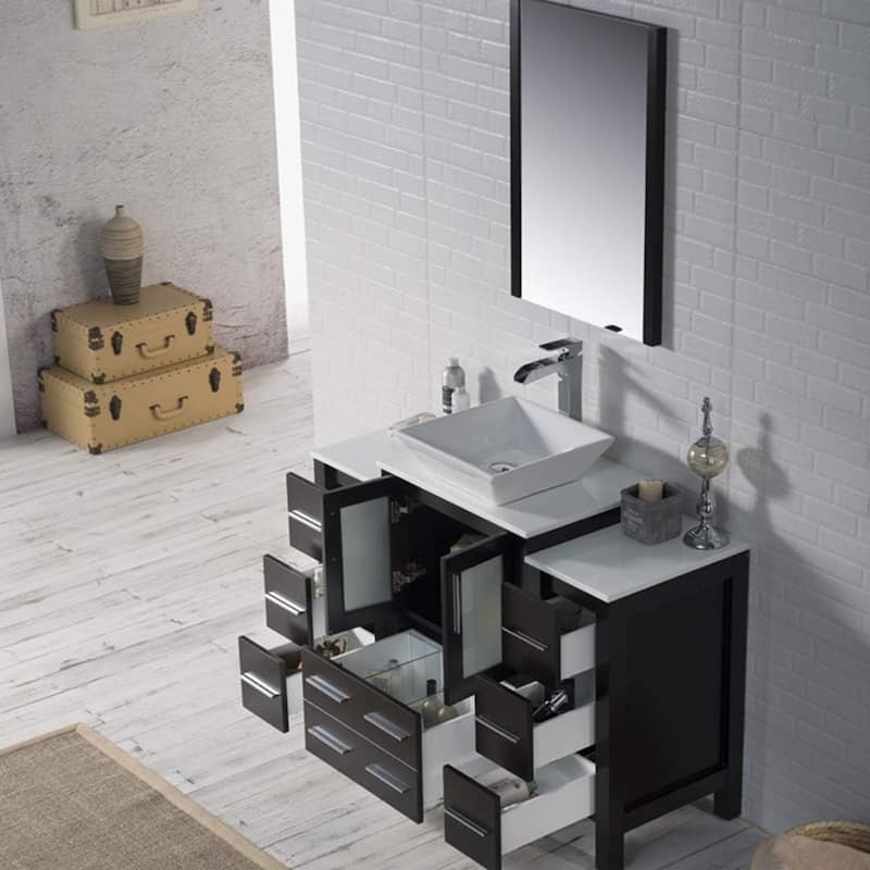Blossom Sydney 48" Bathroom Vanity with Double Side Cabinets & Mirrors