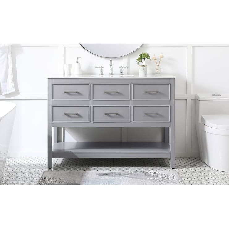 Elegant Lighting VF19048 Sinclaire 48" Free Standing Single Basin