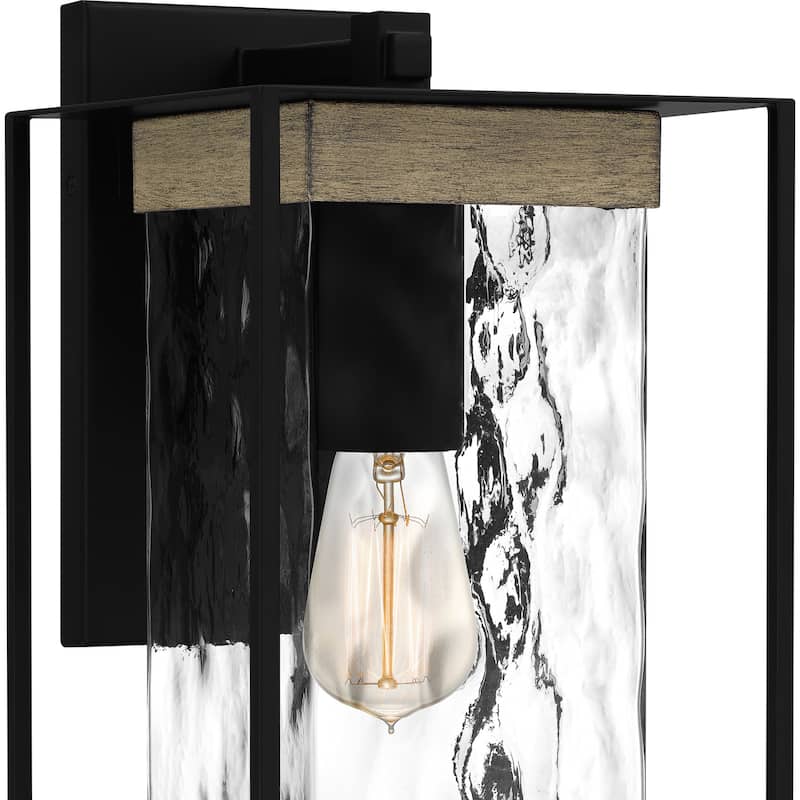 Bellevue QZWS33152 Corone 17" Tall Wall Sconce with Hammered Glass