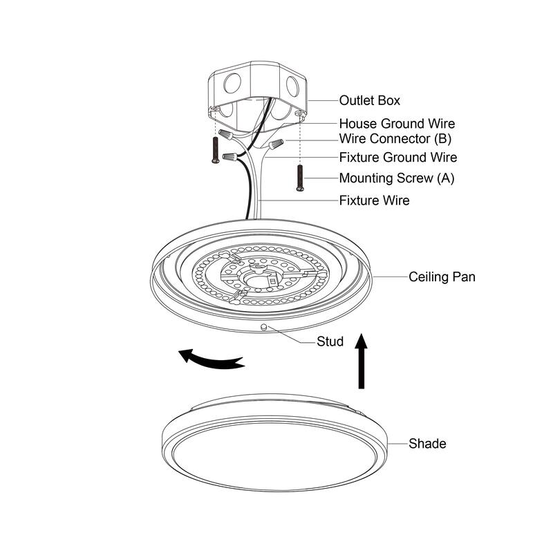 Ellie 16.25-in W Integrated LED Bronze Contemporary Flush Mount Ceiling Light Fixture - 16.25-in W x 2.75-in H x 16.25-in D