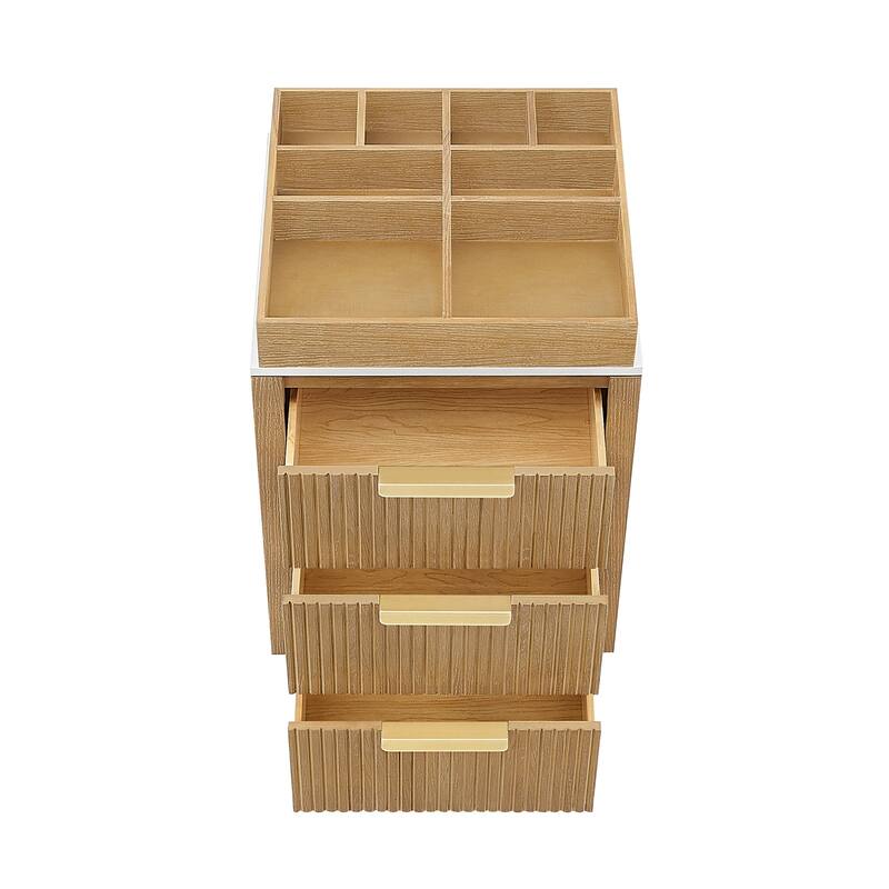 Santarem Solid Wood Partitioned Storage Cabinet
