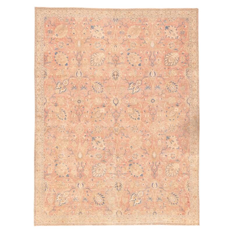 ECARPETGALLERY Hand-knotted Antalya Vintage Pink Wool Rug - 7'8 x 9'11