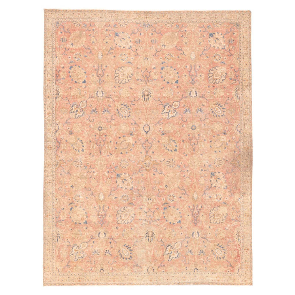 ECARPETGALLERY Hand-knotted Antalya Vintage Pink Wool Rug - 7'8 x 9'11
