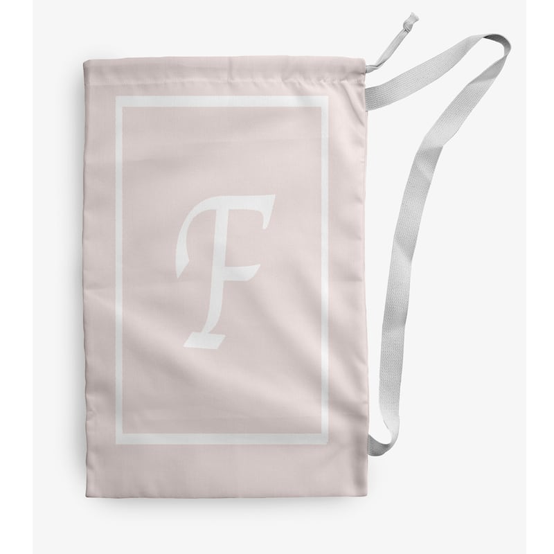 Classic Monogram Laundry Bag - 18" x 29" - Cream/White