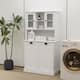 Two-Compartment Tilt-Out Dirty Laundry Basket Tall Bathroom Cabinet ...