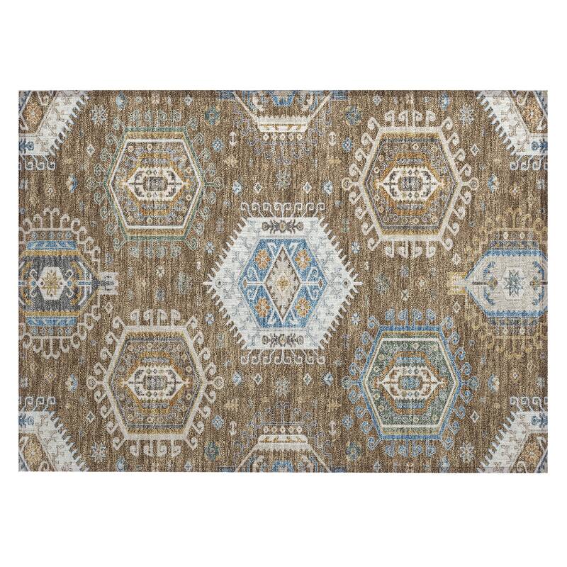 Machine Washable Indoor/ Outdoor Global Akron Chantille Rug